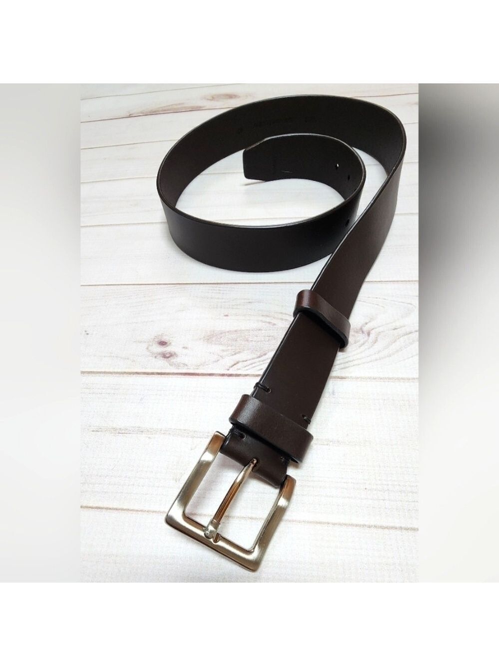 Men's Genuine Leather Dark Brown Belt Size 40 - New In Package